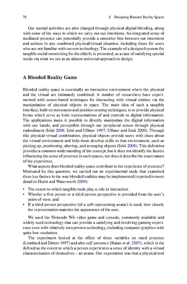 Human Experiential Design of Presence in Everyday - Page 83