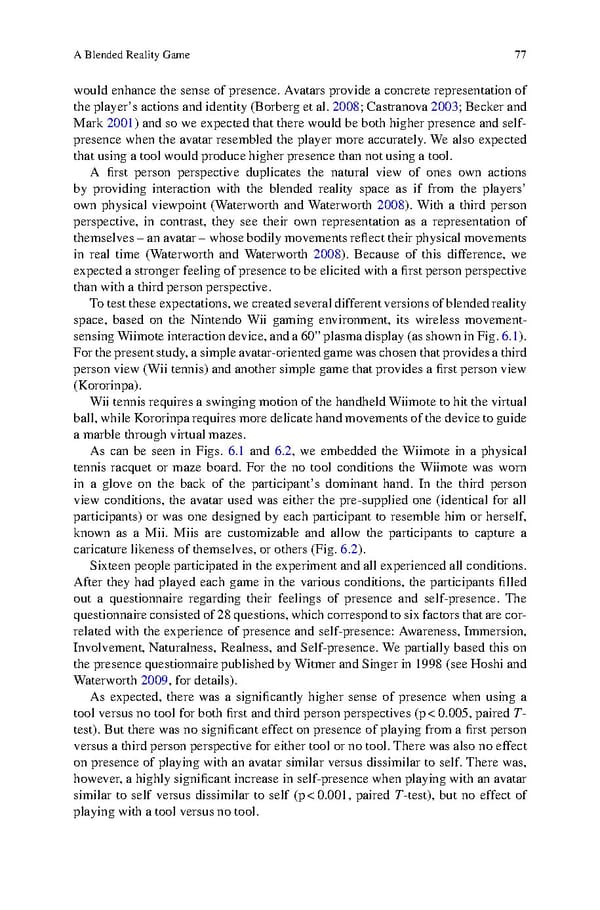 Human Experiential Design of Presence in Everyday - Page 84