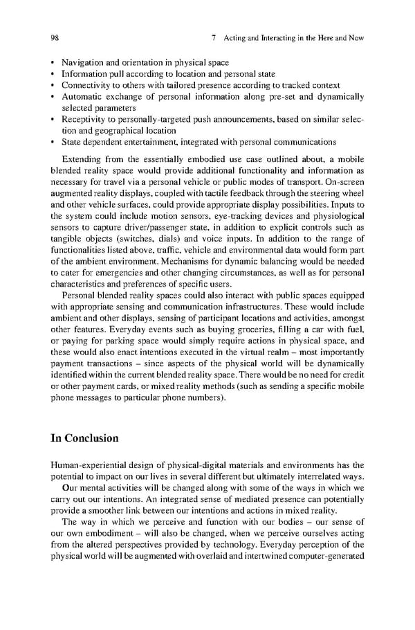 Human Experiential Design of Presence in Everyday - Page 104