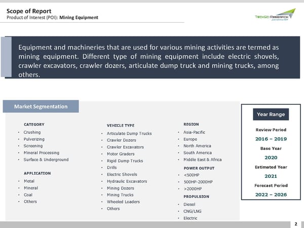 Global Mining Equipment Market, 2026 - Page 2