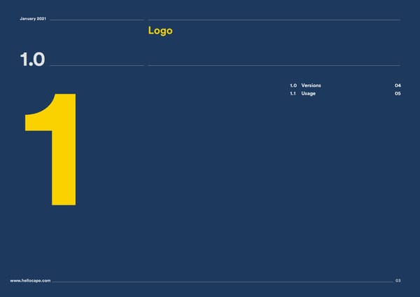 Cape Brand Book - Page 3