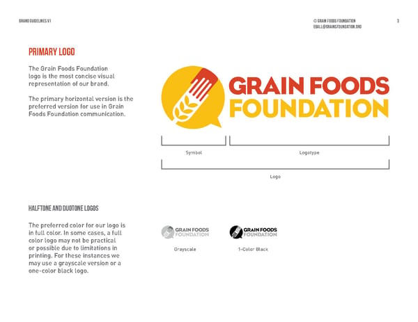 Grain Foods Foundation Brand Book - Page 3