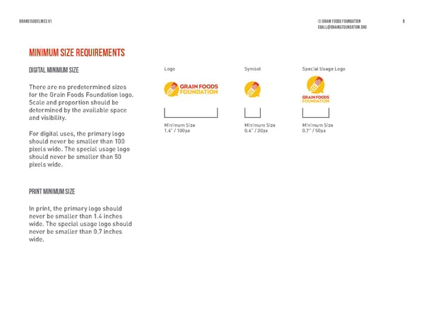 Grain Foods Foundation Brand Book - Page 8