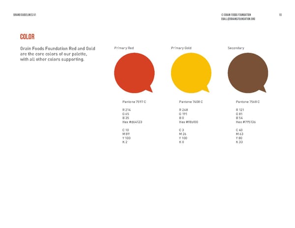 Grain Foods Foundation Brand Book - Page 10