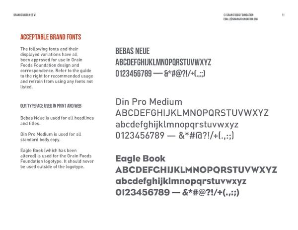 Grain Foods Foundation Brand Book - Page 11