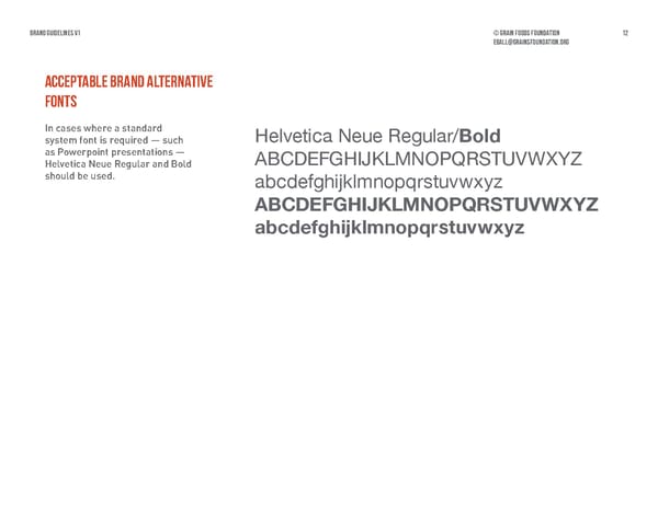 Grain Foods Foundation Brand Book - Page 12