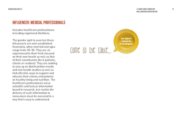 Grain Foods Foundation Brand Book - Page 15