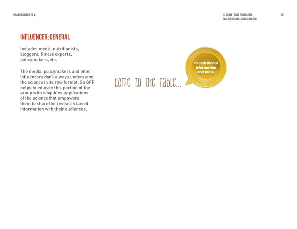 Grain Foods Foundation Brand Book - Page 16