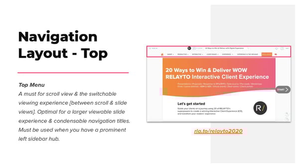 RELAYTO/ Navigation Best Practices - Page 5
