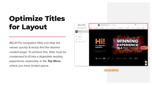 RELAYTO/ Navigation Best Practices - Page 7