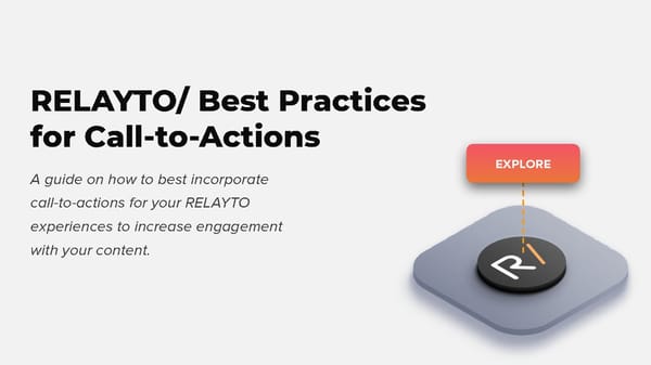 RELAYTO/ Call-to-Action Best Practices - Page 1