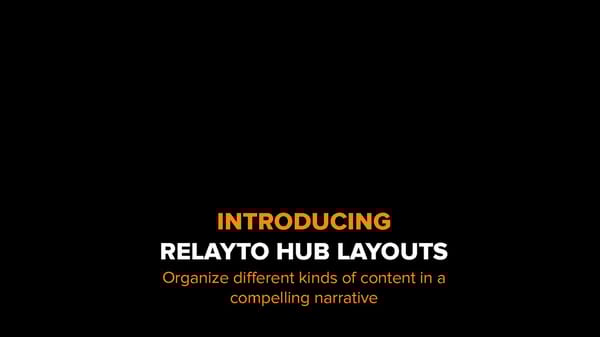 RELAYTO Hub Layouts - Page 1
