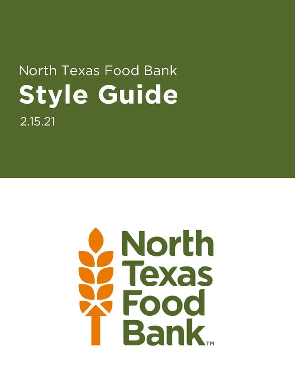 North Texas Food Bank - Page 1