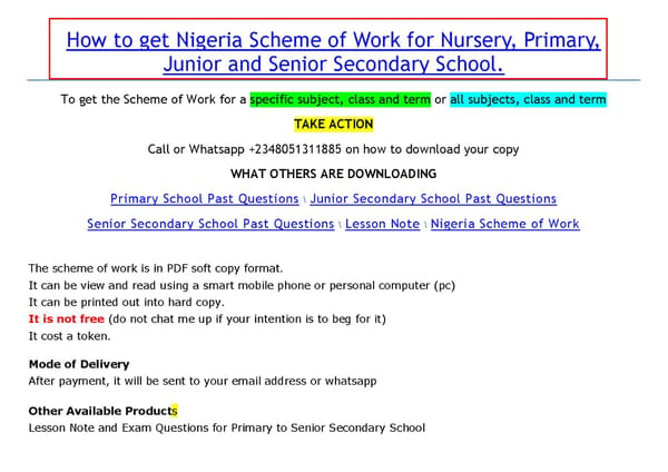 Lagos State Physics Scheme of Work - Page 4