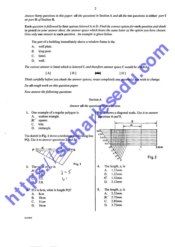 Download WAEC Technical Drawing Past Questions - Page 2