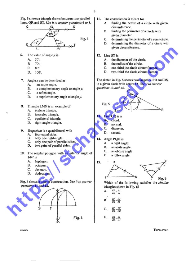 Download WAEC Technical Drawing Past Questions - Page 3