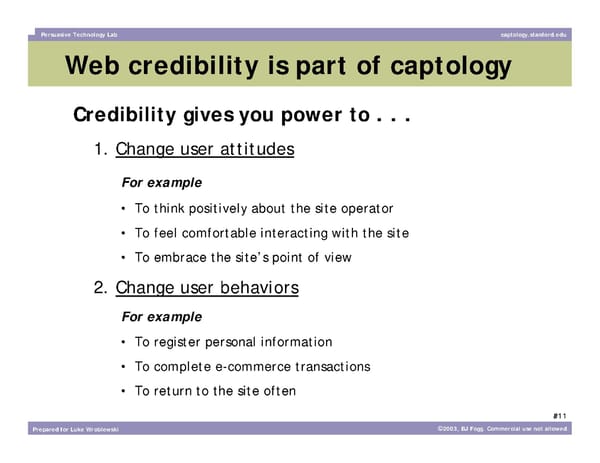 What Makes a Website Credible? - Page 11