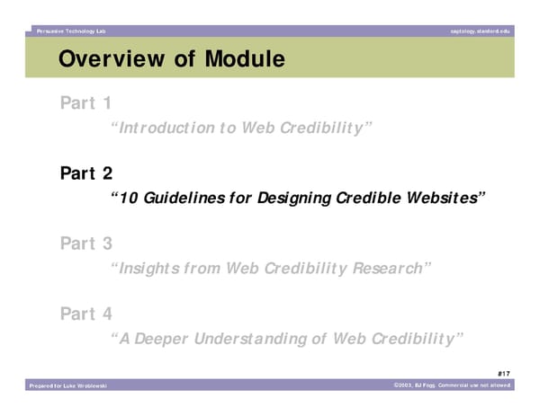 What Makes a Website Credible? - Page 17