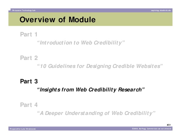What Makes a Website Credible? - Page 31
