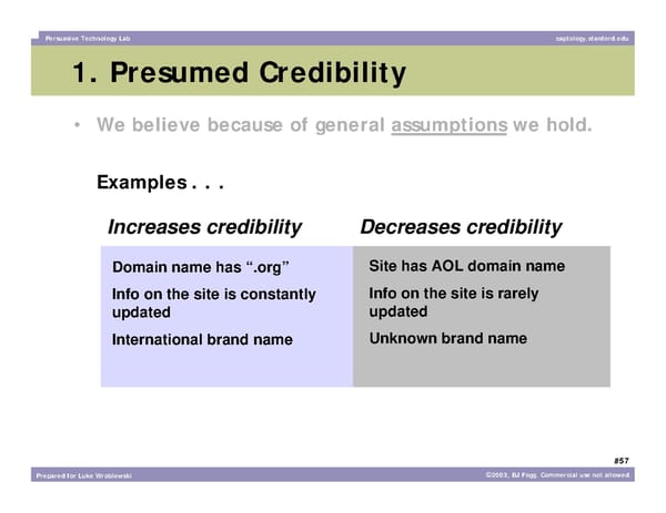 What Makes a Website Credible? - Page 57