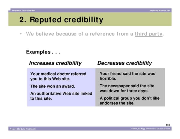 What Makes a Website Credible? - Page 59