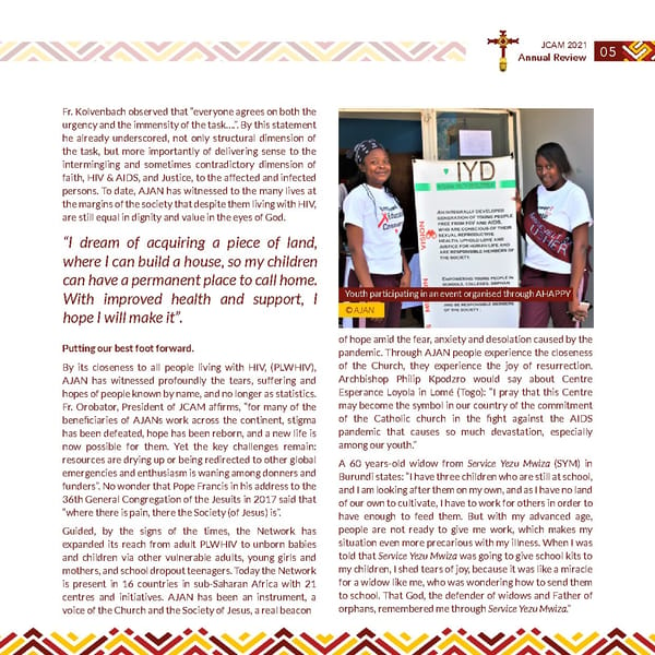 Jesuits Africa Annual review 2021 - Page 7