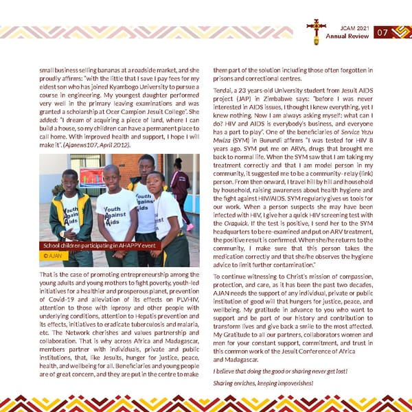 Jesuits Africa Annual review 2021 - Page 9
