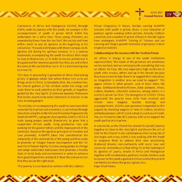 Jesuits Africa Annual review 2021 - Page 11