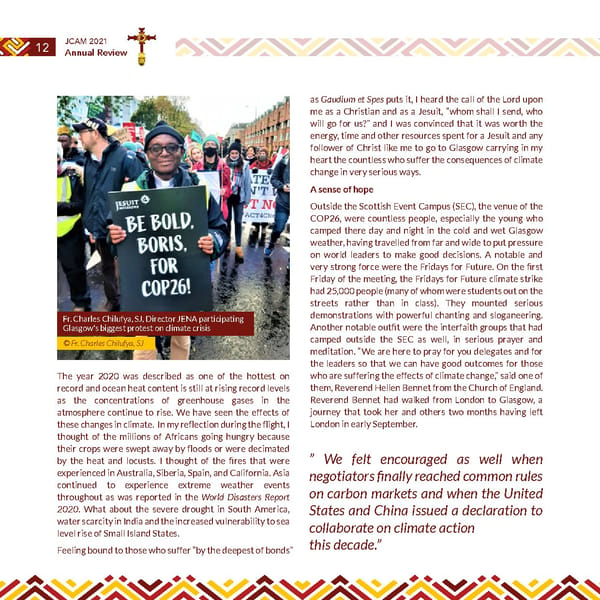 Jesuits Africa Annual review 2021 - Page 14