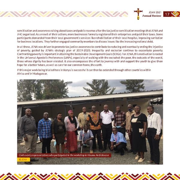 Jesuits Africa Annual review 2021 - Page 19