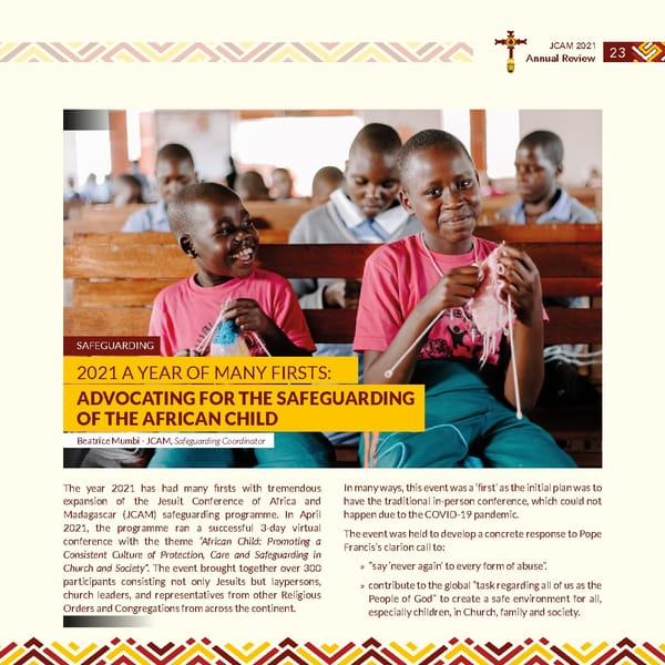 Jesuits Africa Annual review 2021 - Page 25