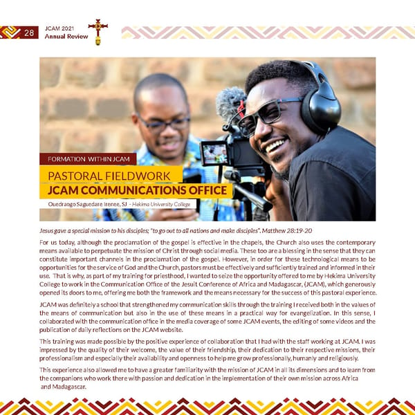 Jesuits Africa Annual review 2021 - Page 30