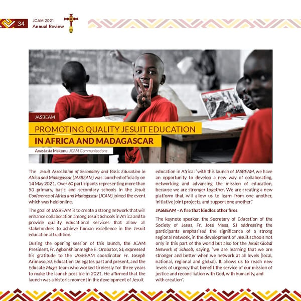 Jesuits Africa Annual review 2021 - Page 36