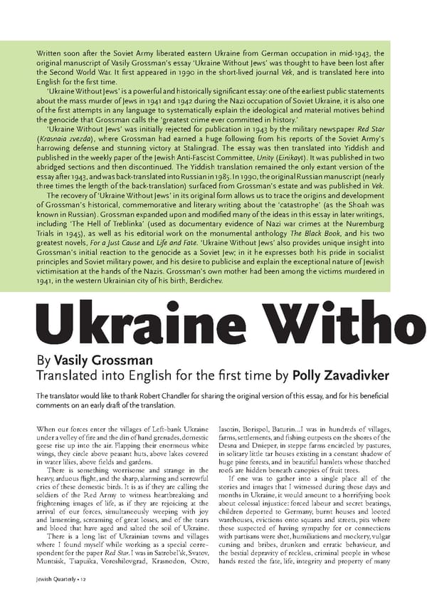 Ukraine without Jews - by Vasil Grossman - Page 1
