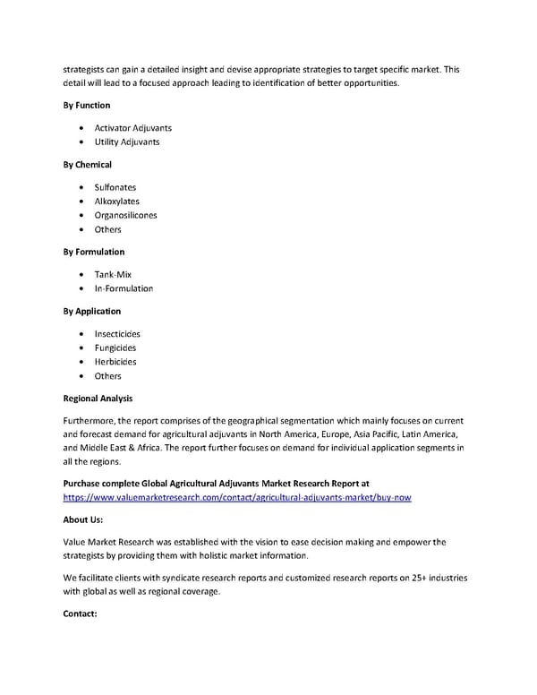 Agricultural Adjuvants Market Size, Top Players & Forecast Report to 2028 - Page 2