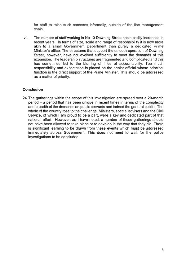 Findings of Second Permanent Secretary's Investigation Into Alleged Gatherings On Government Premises During Covid Restrictions - Page 56