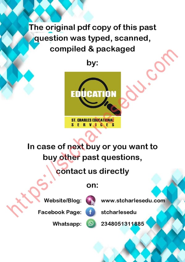 Free WAEC Electrical Installation Past Questions pdf Download - Page 4