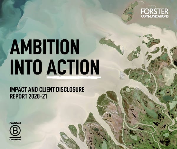 Forster Communications' Impact report 2020-21 - Page 1