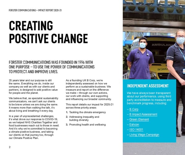 Forster Communications' Impact report 2020-21 - Page 2