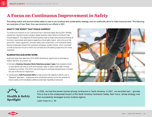 ESG Report | Dow - Page 39