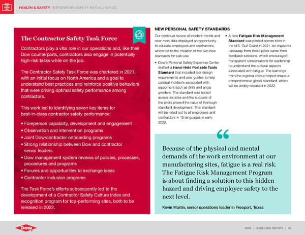ESG Report | Dow - Page 40