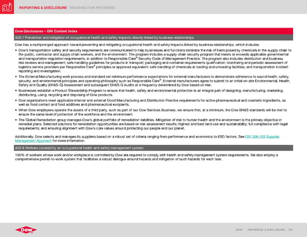 ESG Report | Dow - Page 161