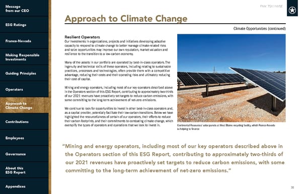 2022 ESG Report | Franco-Nevada - Page 38