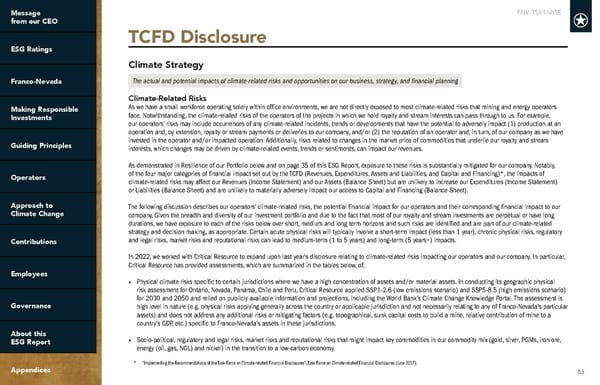 2022 ESG Report | Franco-Nevada - Page 83