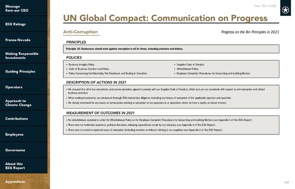 2022 ESG Report | Franco-Nevada - Page 117