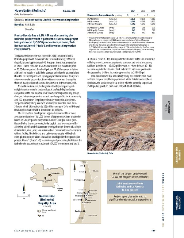 Franco-Nevada 2022 Asset Handbook - Page 107