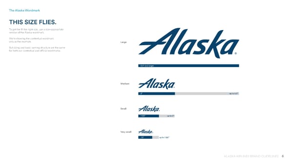 Alaska Airlines Brand Book - Page 6