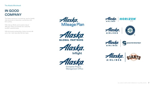 Alaska Airlines Brand Book - Page 7