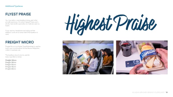 Alaska Airlines Brand Book - Page 14