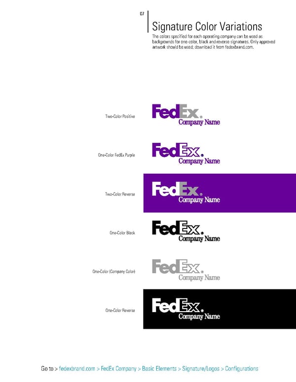 FedEx Brand Book - Page 10